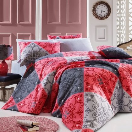 Epos Red Duvet Cover Set